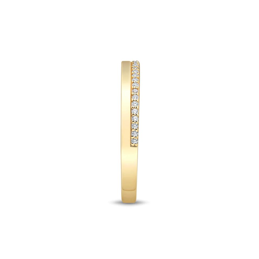 Lab Grown Diamond Band in 10K Yellow Gold (1/10 ct. tw.) – Image 2 of 3