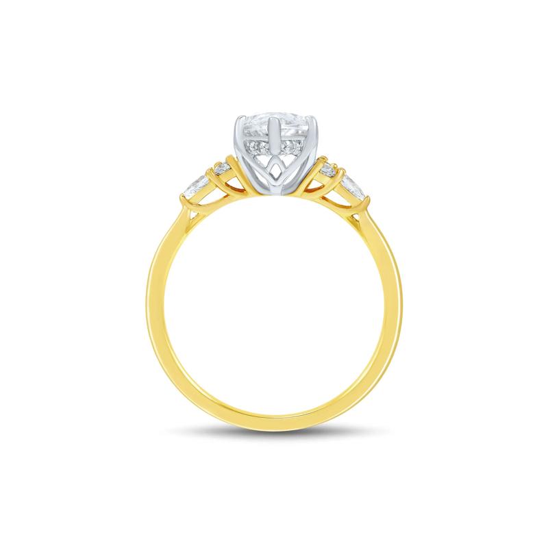 Lab Grown Diamond Engagement Ring in 14K Yellow Gold &amp; 14K White Gold (2 1/3 ct. tw.) – Image 3 of 3