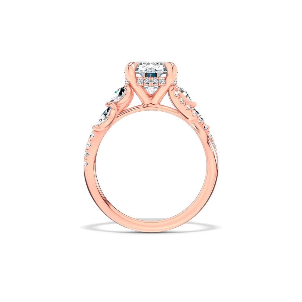 Lab Grown Diamond Pear-Shaped Engagement Ring in 14K Rose Gold (3 1/2 ct. tw.) – Image 2 of 4