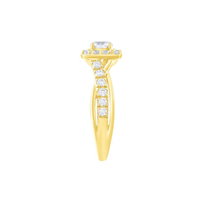 Diamond Engagement Ring in 14K Yellow Gold &#40;3/8 ct. tw.&#41; – Image 3 of 3