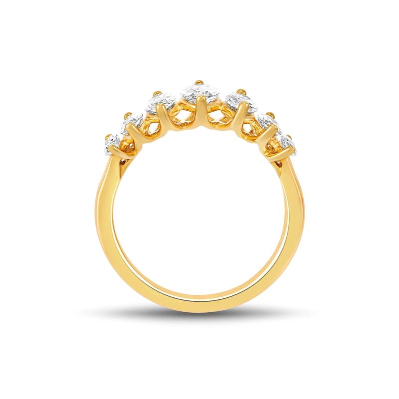 Lab Grown Diamond Marquise Band in 14K Yellow Gold &#40;2 ct. tw.&#41; – Image 2 of 3