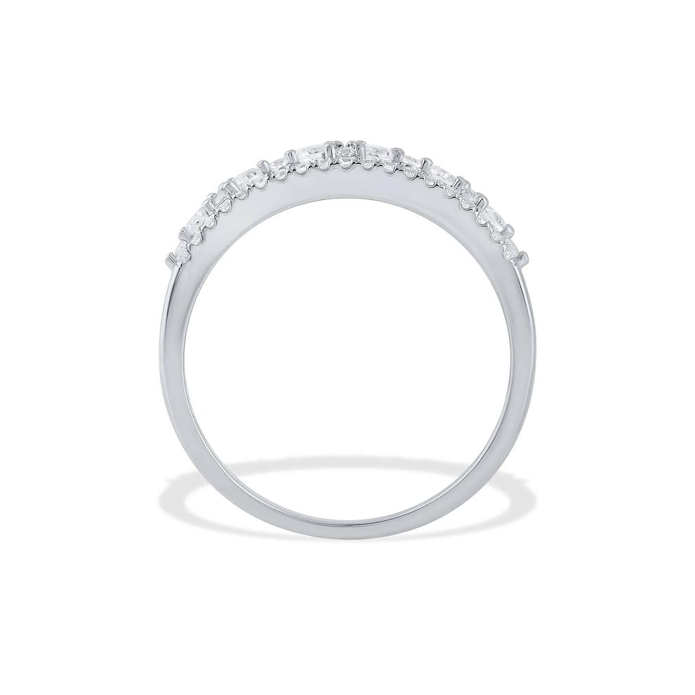 Diamond Multi-Row Band in 10K White Gold (1/2 ct. tw.) – Image 2 of 4