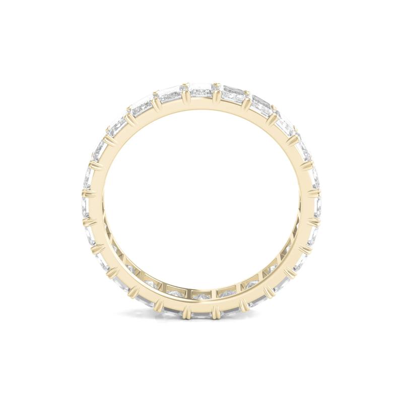 Lab Grown Emerald-Cut Diamond Eternity Band in 14K Yellow Gold &#40;3 ct. tw.&#41;  – Image 2 of 3