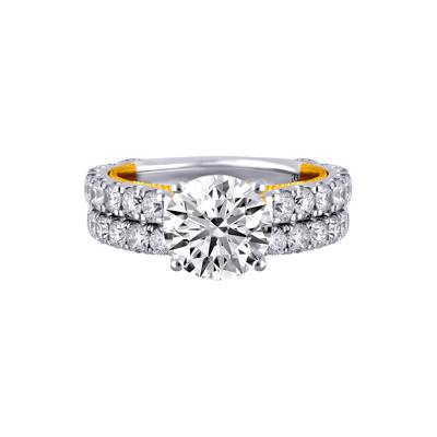 Natalia Lab Grown Diamond Bridal Set in in 14K White & Yellow Gold (4 ct. tw.)