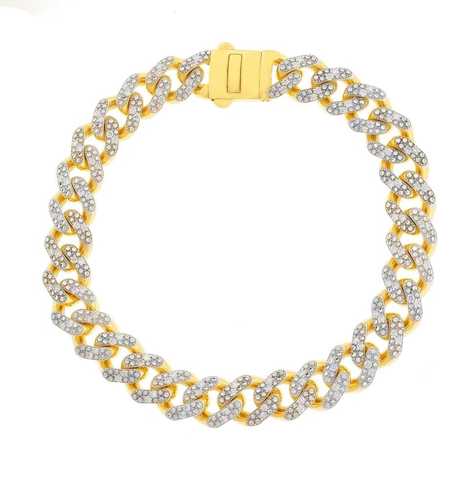Men's 1 1/8 ct. tw. Diamond Bracelet in 10K Yellow Gold – Image 1 of 2