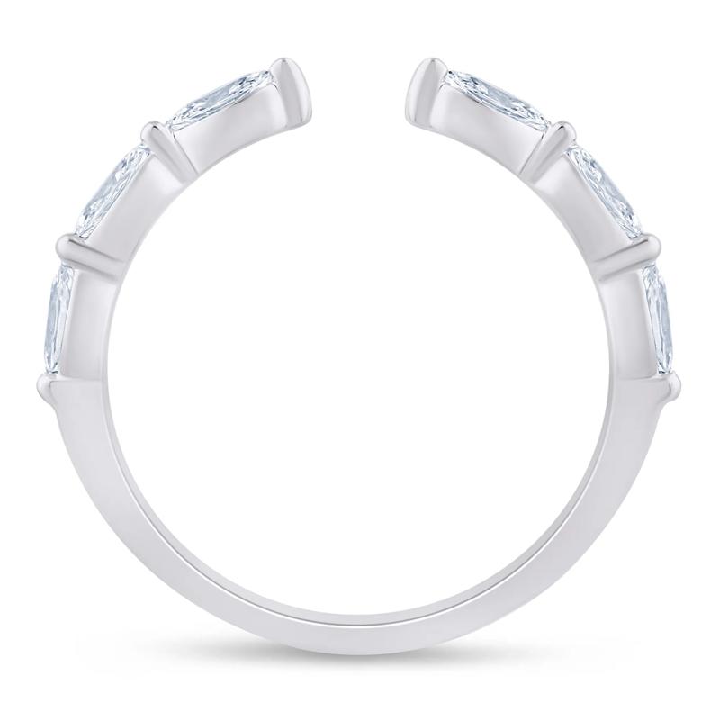 Lab Grown Diamond Open Stack Anniversary Band in Platinum &#40;3/8 ct. tw.&#41; – Image 2 of 3