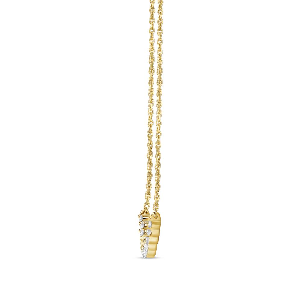 Lab Grown Graduated Diamond Necklace in 14K Yellow Gold (1 ct. tw.) – Image 2 of 3