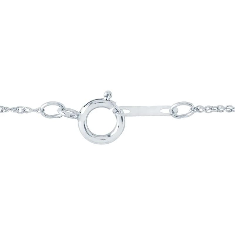 1/10 ct. tw. Diamond Cross Pendant in 10K White Gold – Image 3 of 3