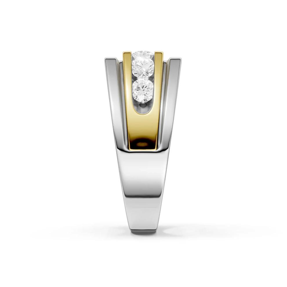 Men's Diamond Geometric Band in 10K White Gold (1 ct. tw.) – Image 3 of 4