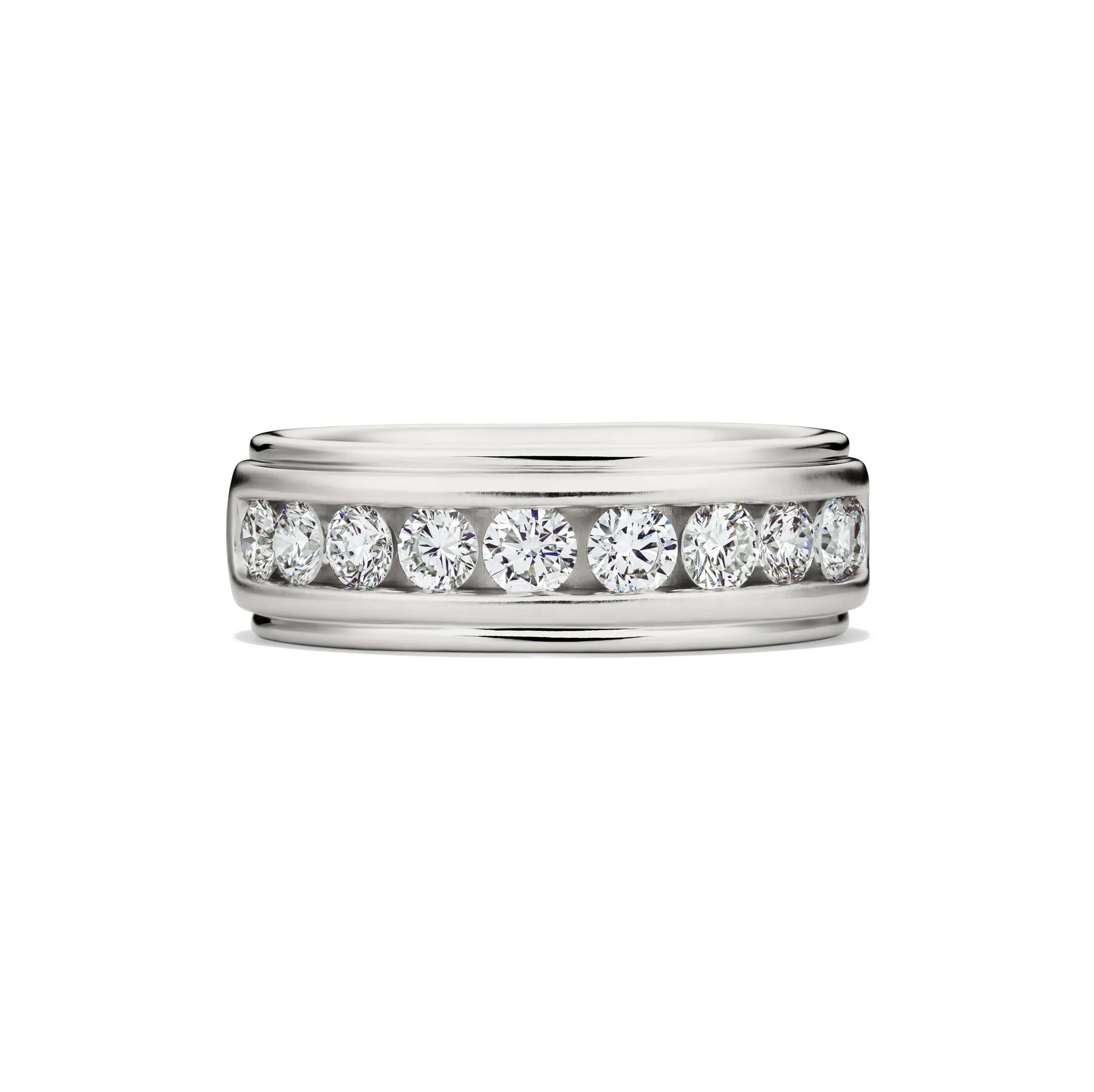 Helzberg Lab Grown Diamonds Men’s Lab Grown Diamond Wedding Band