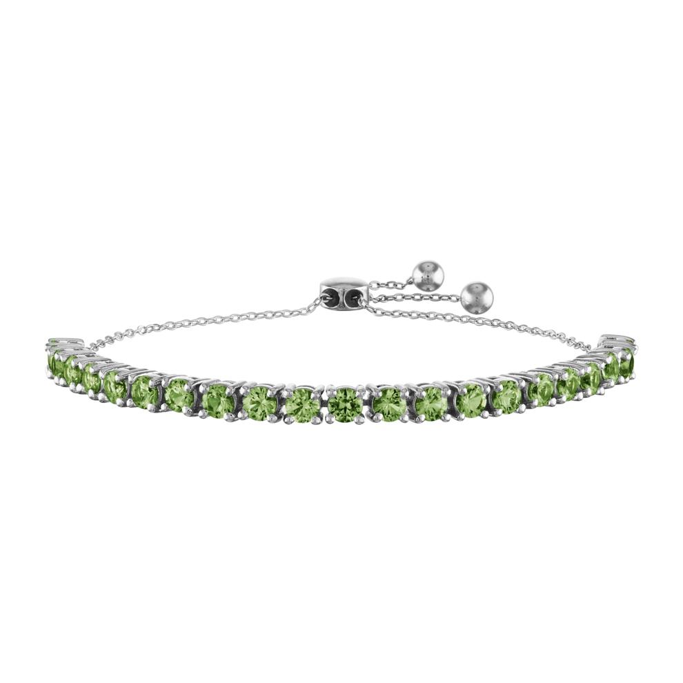 Peridot Bolo Bracelet in Sterling Silver  – Image 1 of 1