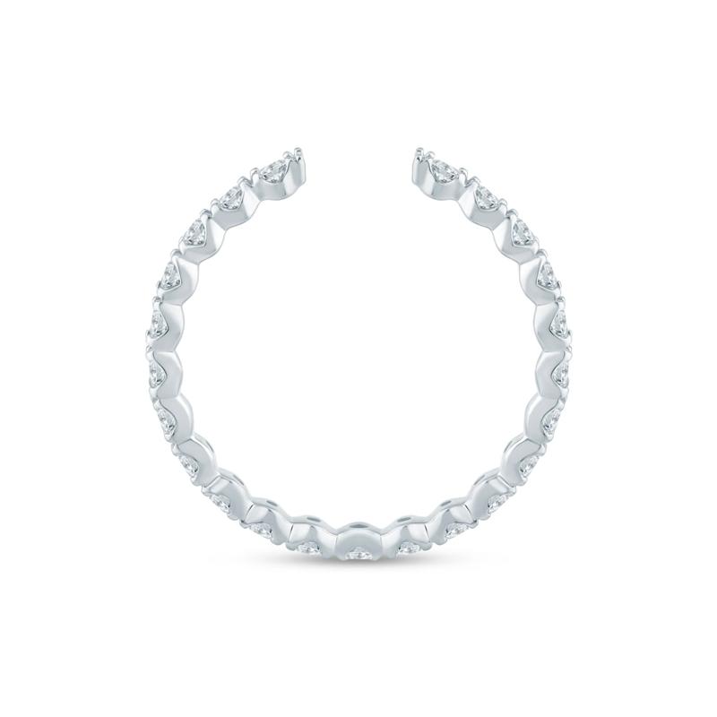 Lab Grown Diamond Open Anniversary Band in 14K White Gold &#40;5/8 ct. tw.&#41; – Image 2 of 3