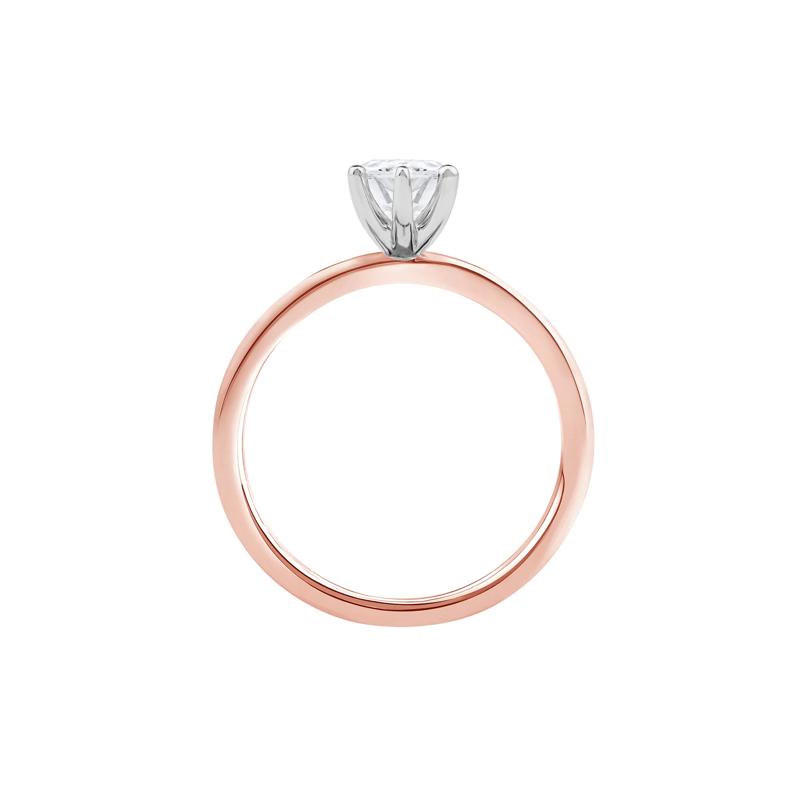 Diamond Pear-Shaped Solitaire Engagement Ring in 14K Rose Gold &#40;1 ct.&#41; – Image 2 of 5