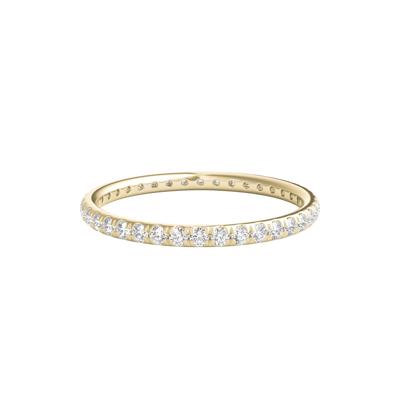 Diamond Wedding Band with Eternity Setting in 14K Yellow Gold (1/2 ct. tw.)