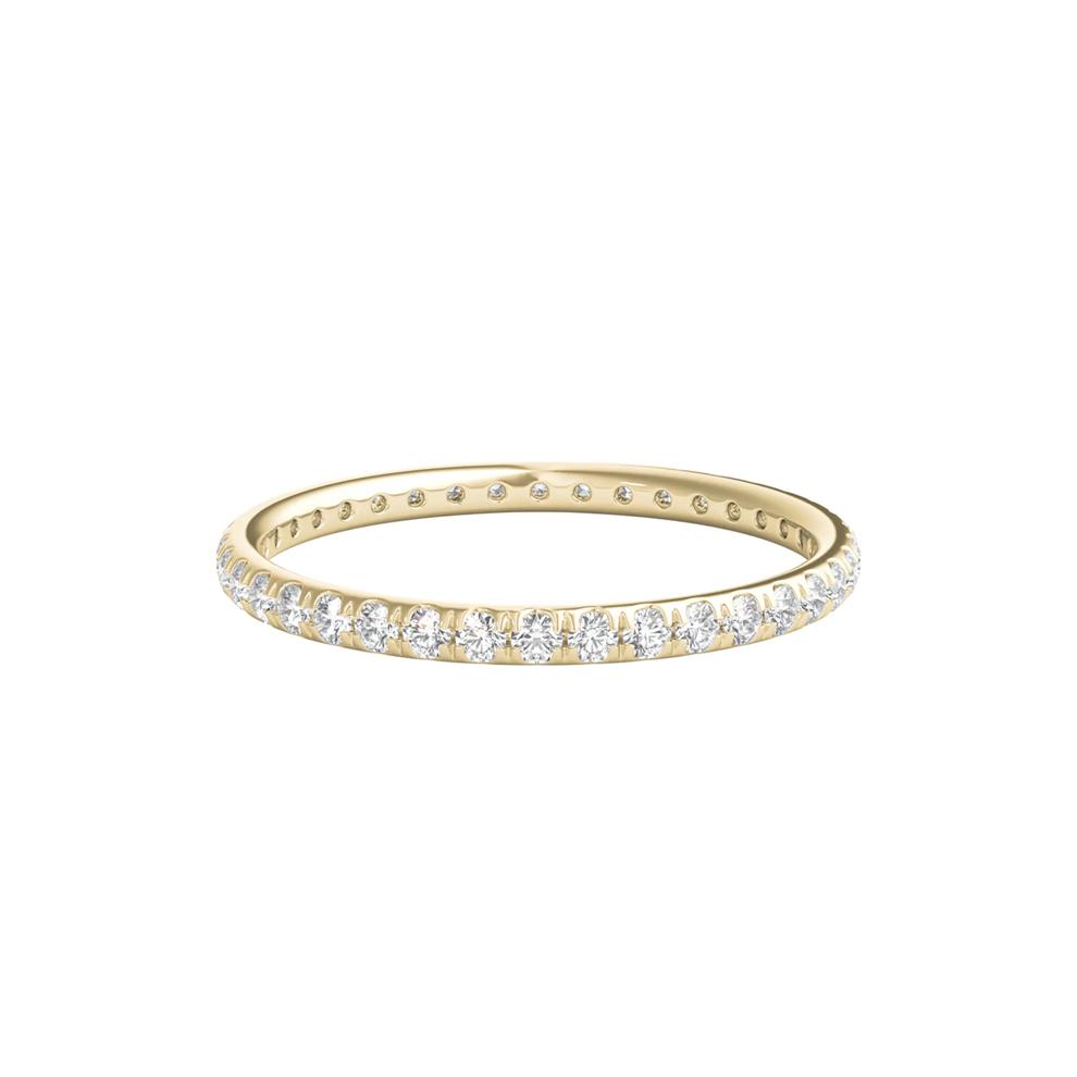 Diamond Wedding Band with Eternity Setting in 14K Yellow Gold (1/2 ct. tw.) – Image 1 of 3