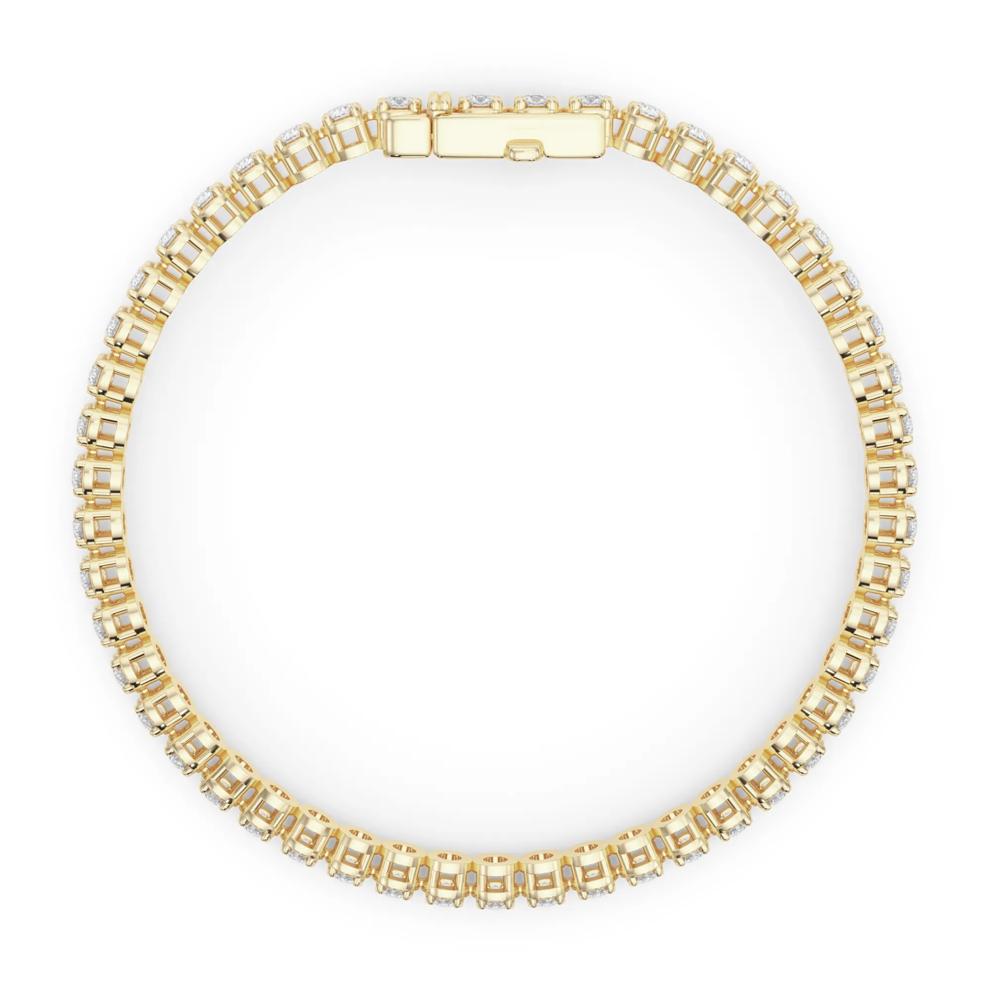Lab Grown Diamond Tennis Bracelet in 14K Yellow Gold (4 3/4 ct. tw.) – Image 2 of 4
