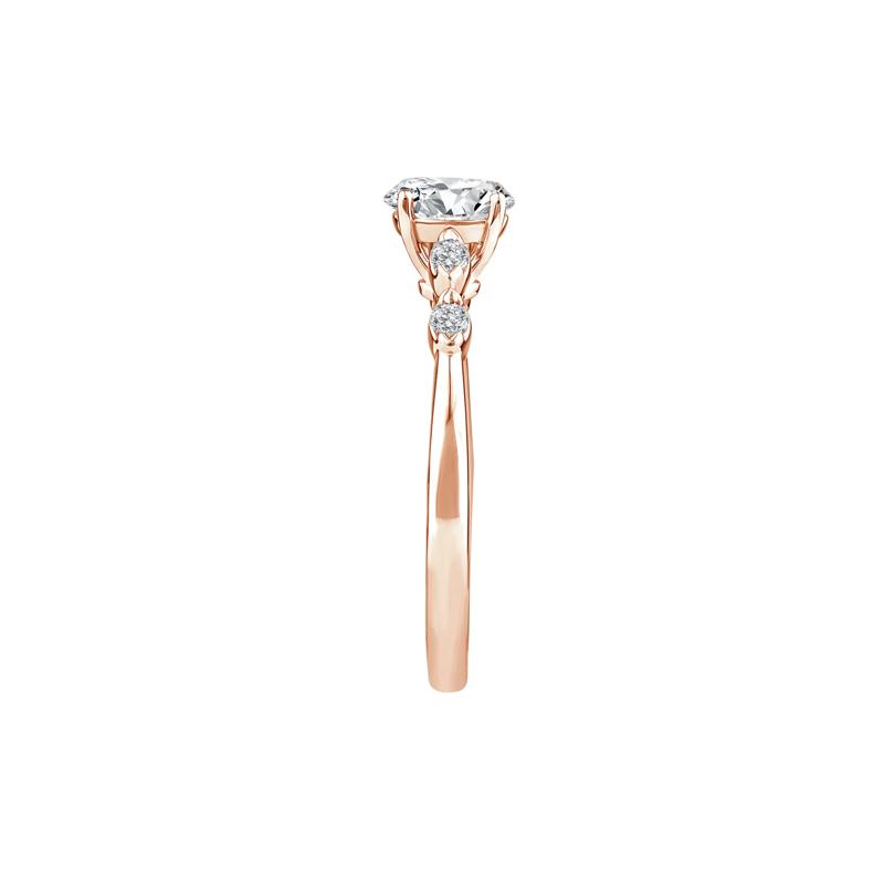 Diamond Oval Promise Ring in 10K Rose Gold &#40;1/2 ct. tw.&#41; – Image 3 of 3