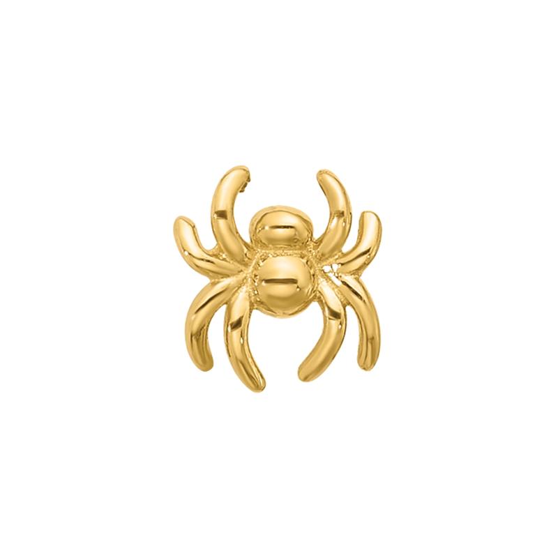 Polished Spider Nose Stud in 14K Yellow Gold, 22 Gauge – Image 3 of 3