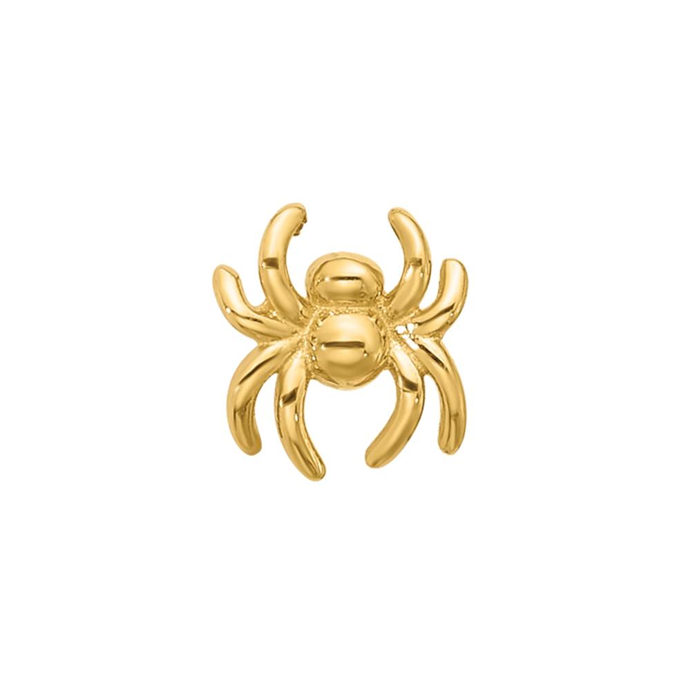 Polished Spider Nose Stud in 14K Yellow Gold, 22 Gauge – Image 3 of 3