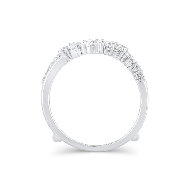 Lab Grown Diamond Off-Set Contour Insert Ring in 14K White Gold &#40;1 ct. tw.&#41; – Image 3 of 3