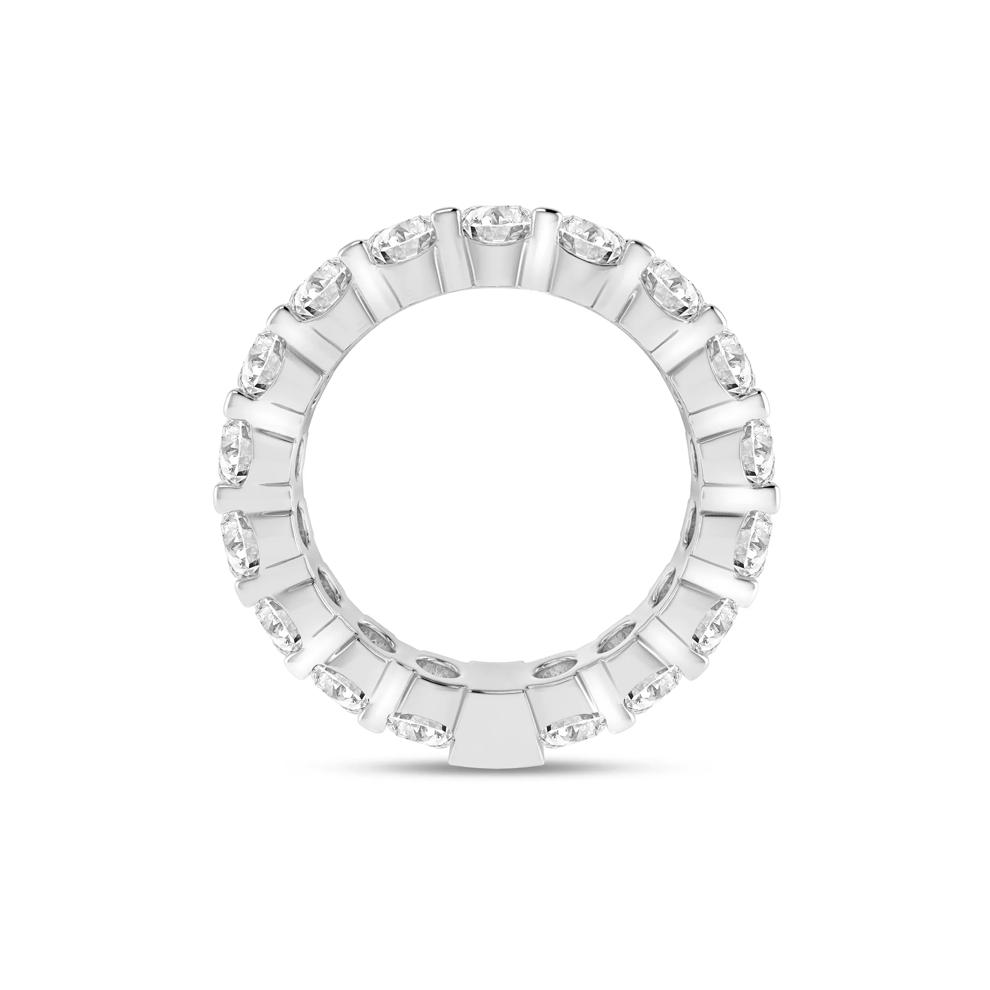 Round-Cut Sizeable Diamond Eternity Band in 14k White (4 ct. tw.) – Image 2 of 3