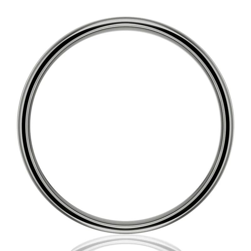 Men&#39;s Edge Band in Tantalum, 7MM – Image 2 of 3