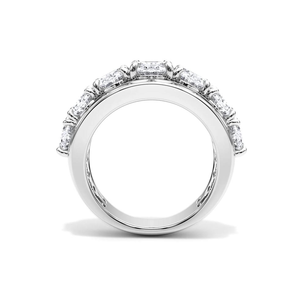Lab Grown Diamond Multi-Row Anniversary Band in 14K White Gold (6 ct. tw.) – Image 2 of 4