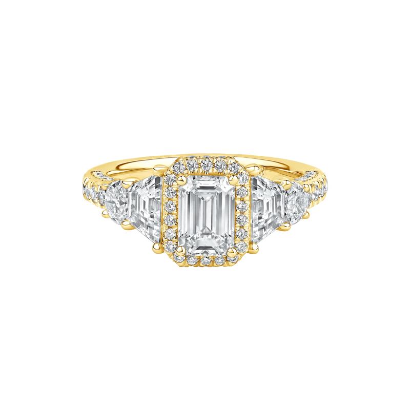 Hailey Lab Grown Diamond Engagement Ring in 14K Yellow Gold &#40;3 ct. tw.&#41; – Image 1 of 4