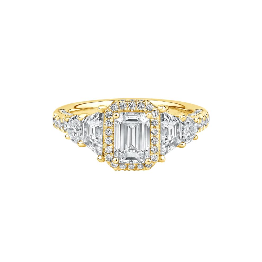 Hailey Lab Grown Diamond Engagement Ring in 14K Yellow Gold (3 ct. tw.) – Image 1 of 4
