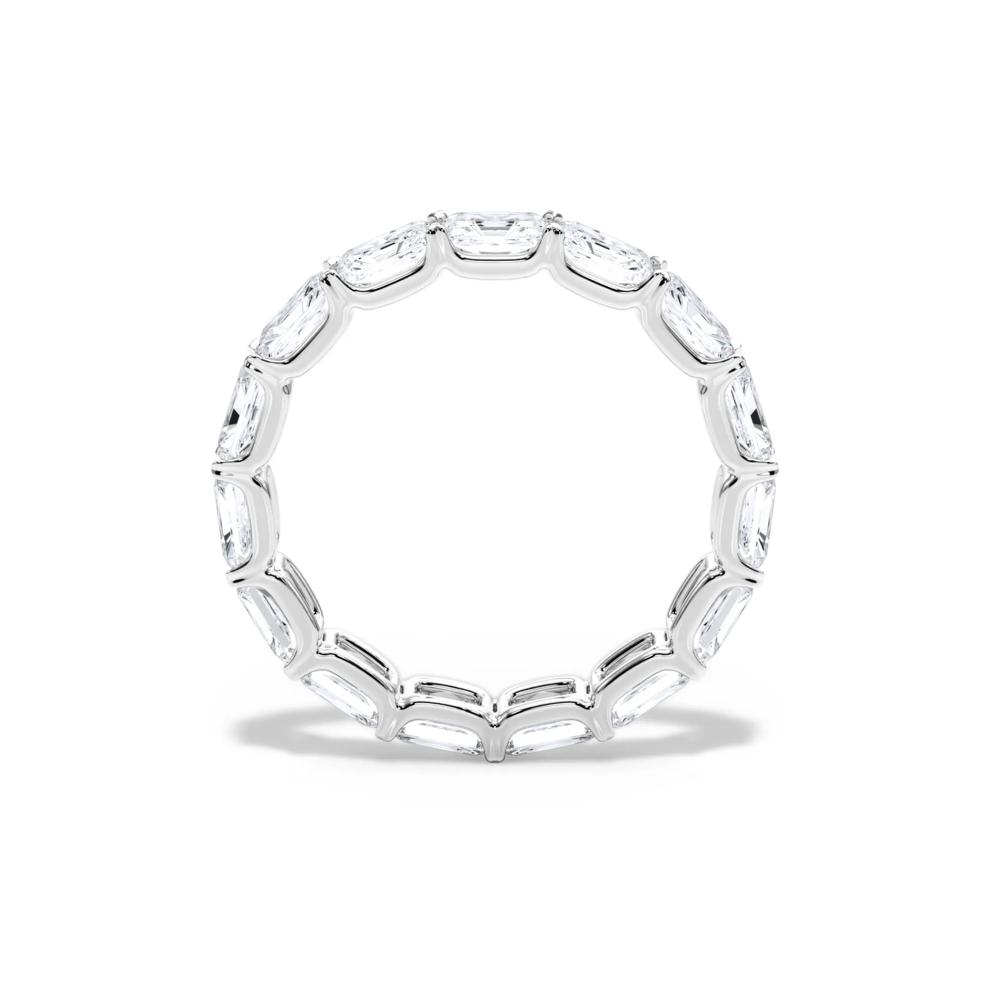 Lab Grown Diamond East-West U-Prong Eternity Band in Platinum (3 ct. tw.) – Image 2 of 4