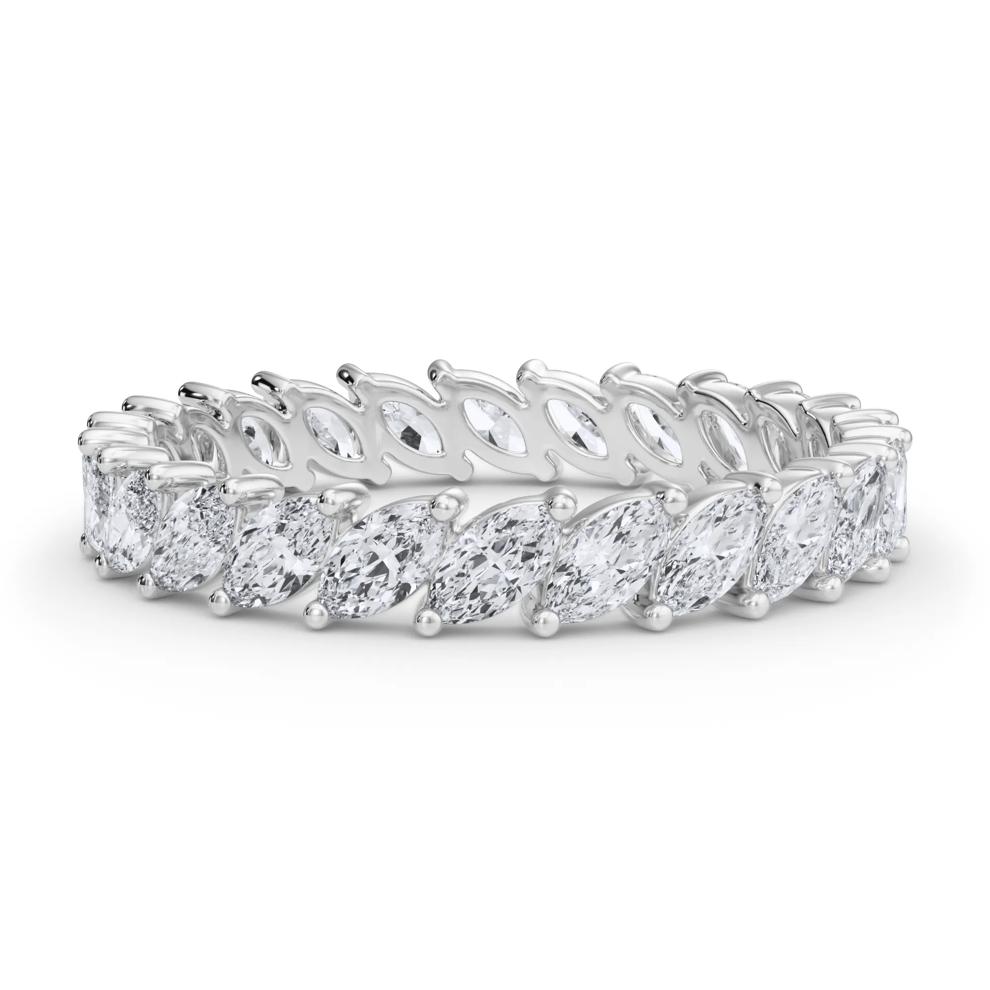 Marquise Diamond Slanted Eternity Band in Platinum (2 ct. tw.) – Image 1 of 5