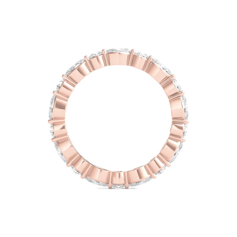 Round and Marquise-Cut Diamond Eternity Band in 14k Rose Gold &#40;1 1/2 ct. tw.&#41; – Image 2 of 3