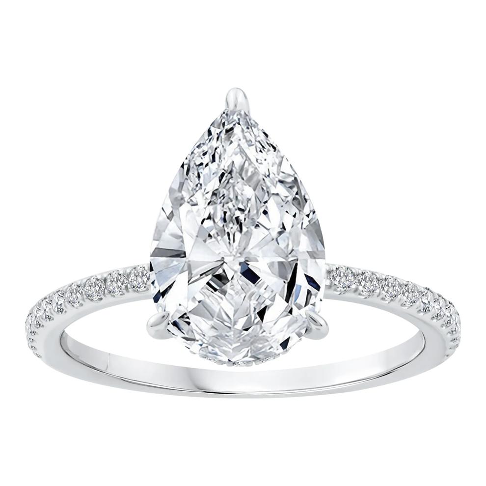 Lab Grown Diamond Engagement Ring in 14K White Gold (3 1/4 ct. tw.) – Image 1 of 3