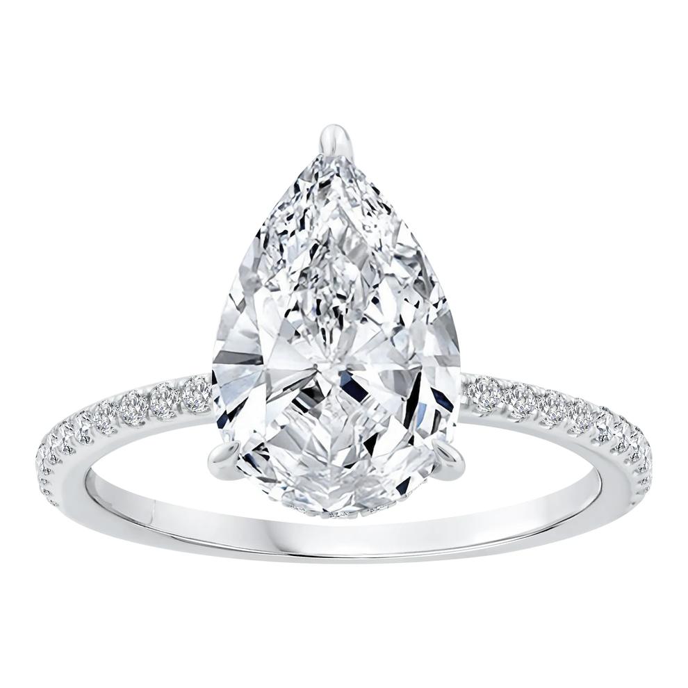 Lab Grown Diamond Engagement Ring in 14K White Gold (3 1/4 ct. tw.) – Image 1 of 3