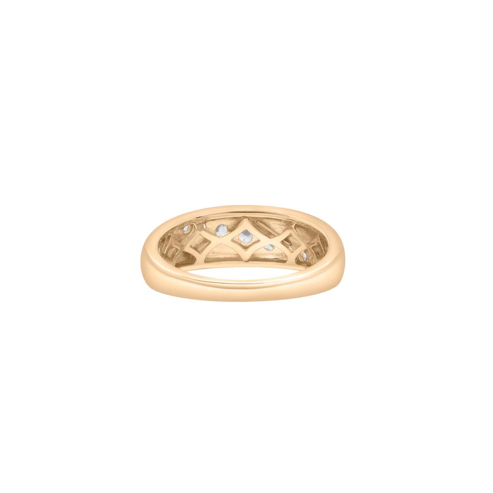 Graduated Diamond Band in 10K Yellow Gold (1/2 ct. tw.) – Image 4 of 5
