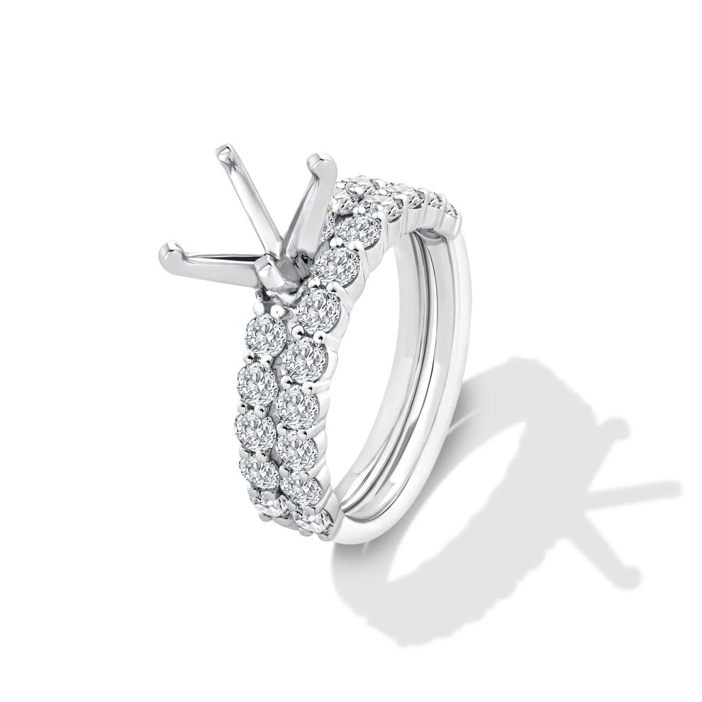 Lab Grown Diamond Semi-Mount Engagement Ring in Platinum (1 1/2 ct. tw.) (Setting Only) – Image 5 of 6