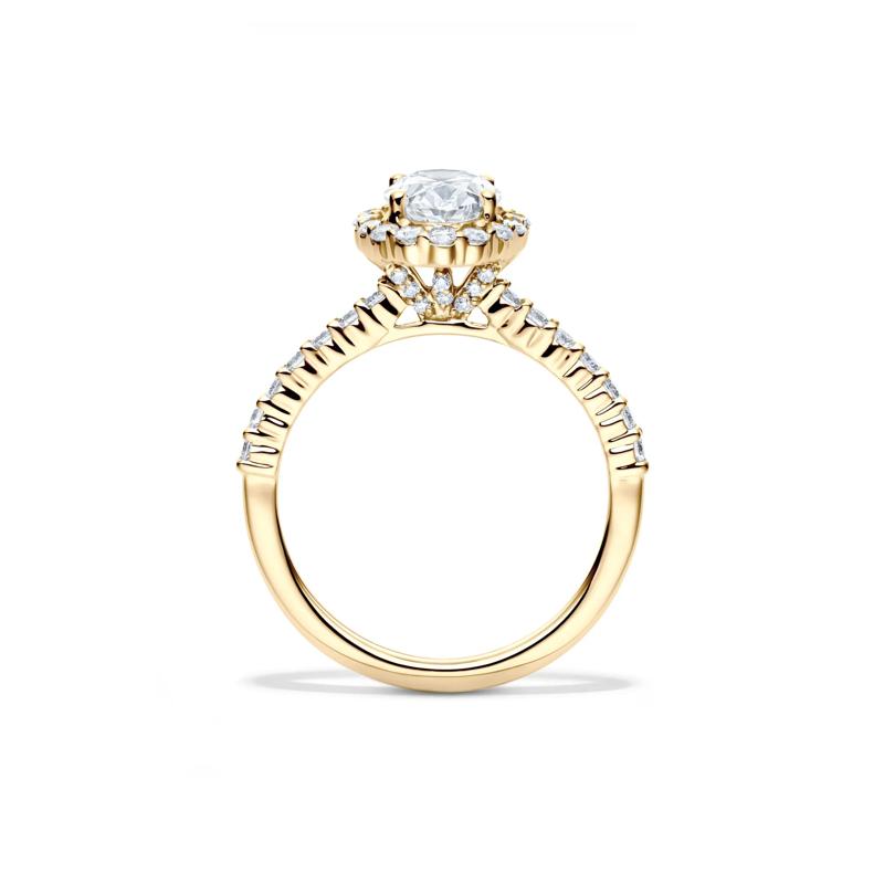 Lab Grown Diamond Oval-Shaped Engagement Ring in 14K Yellow Gold &#40;1 3/4 ct. tw.&#41; – Image 3 of 3