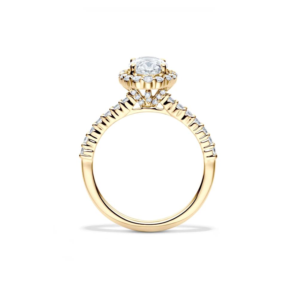 Lab Grown Diamond Oval-Shaped Engagement Ring in 14K Yellow Gold (1 3/4 ct. tw.) – Image 4 of 4