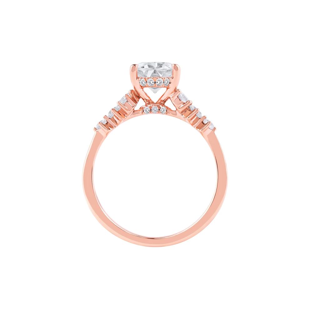 Lab Grown Diamond Oval-Shaped Engagement Ring in 14K Rose Gold (2 1/2 ct. tw.) – Image 2 of 5