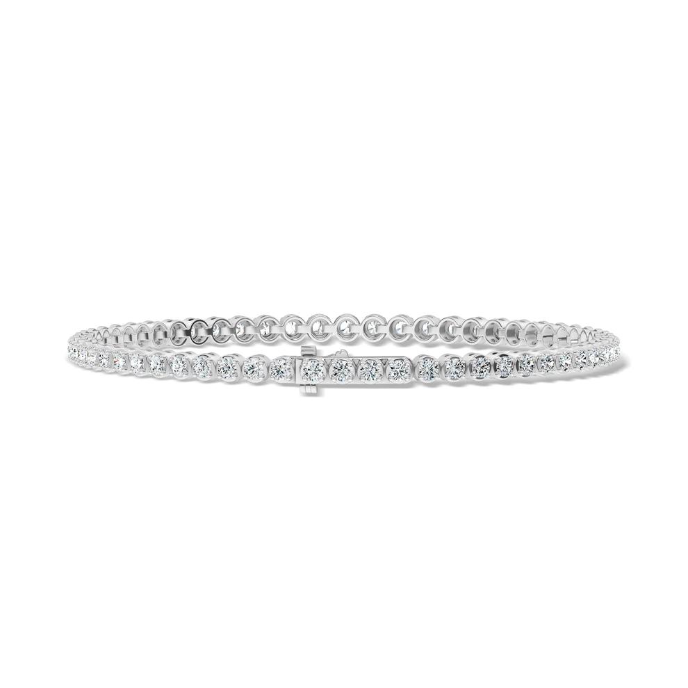 Diamond Tennis Bracelet in 10K White Gold, 7" (3 ct. tw.) – Image 2 of 2