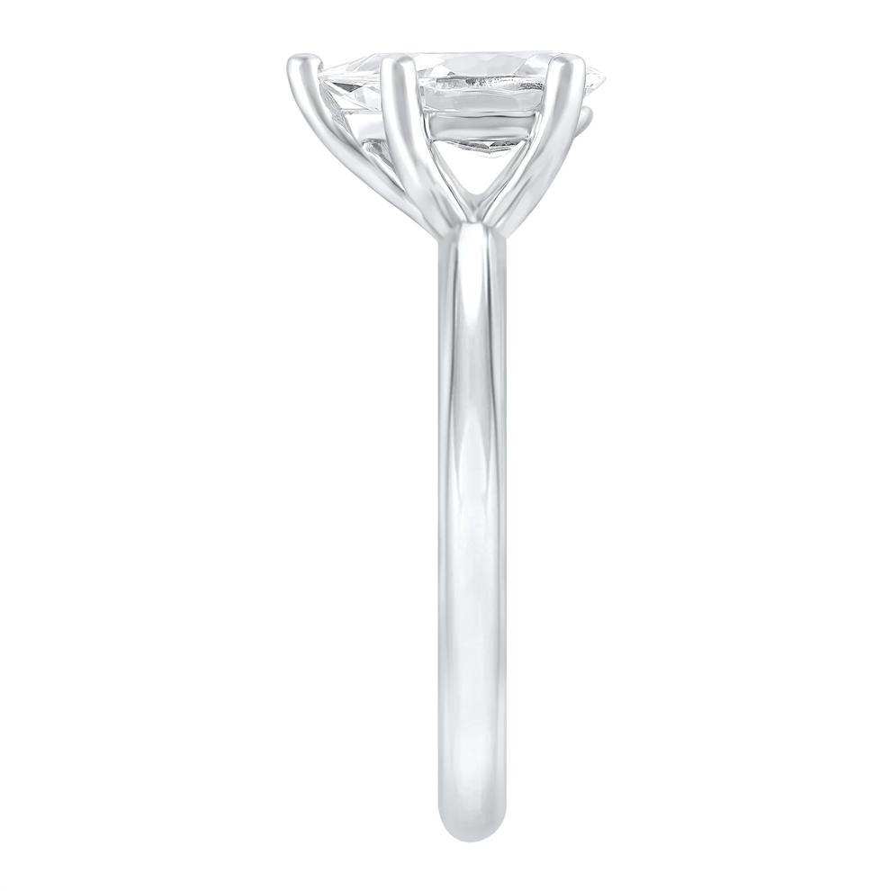 Lab Grown Diamond Pear-Shaped Solitaire Engagement Ring in 14k white gold (1 ct.) – Image 2 of 3