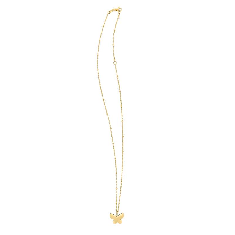 Butterfly Necklace in 14K Yellow Gold – Image 3 of 3
