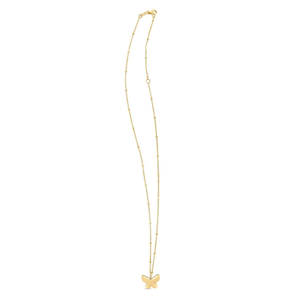 Butterfly Necklace in 14K Yellow Gold – Image 3 of 3