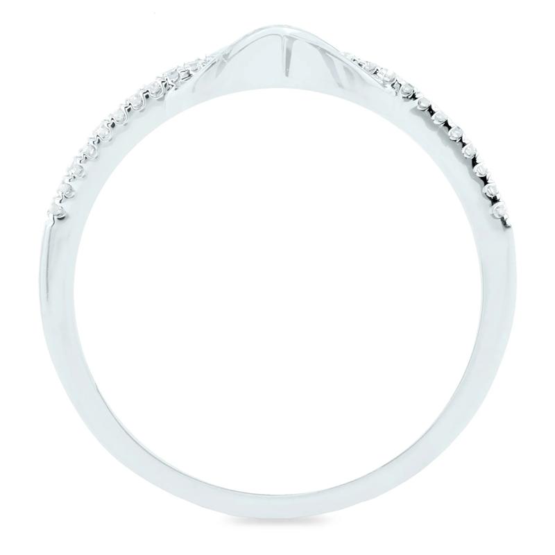 Diamond Infinity Ring in 14K White Gold (1/10 ct. tw.) – Image 2 of 3