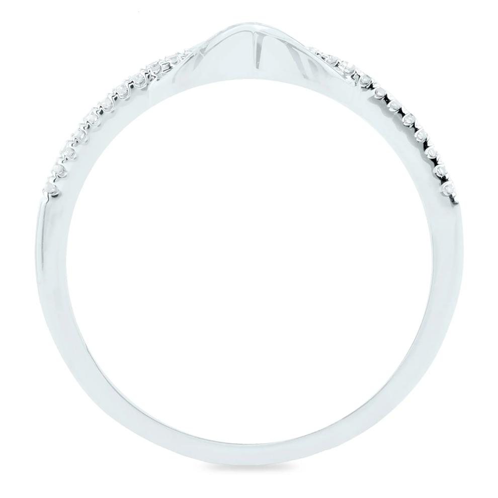 Diamond Infinity Ring in 14K White Gold (1/10 ct. tw.) – Image 2 of 3
