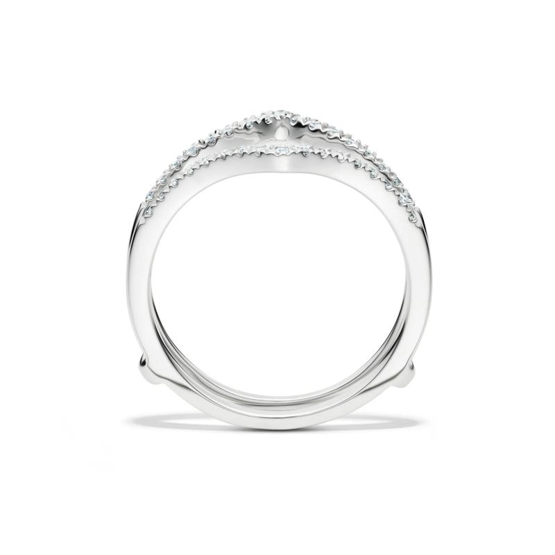 1/5 ct. tw. Diamond Ring Enhancer in 10K White Gold – Image 2 of 4