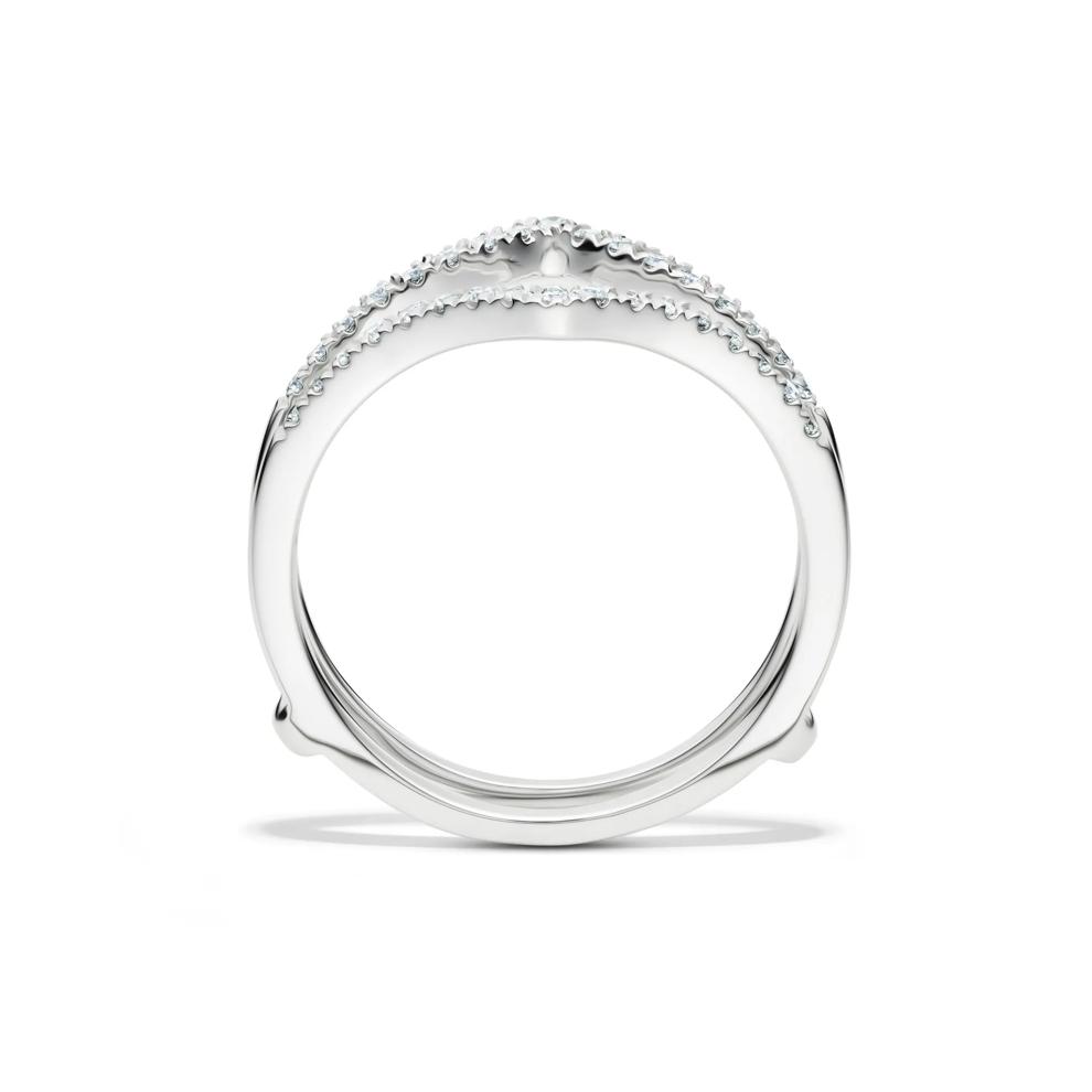 1/5 ct. tw. Diamond Ring Enhancer in 10K White Gold – Image 2 of 4