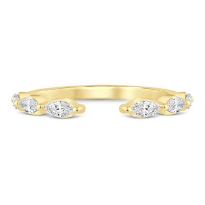 Lab Grown Diamond Open Stack Anniversary Band in 14K Yellow Gold (3/8 ct. tw.)