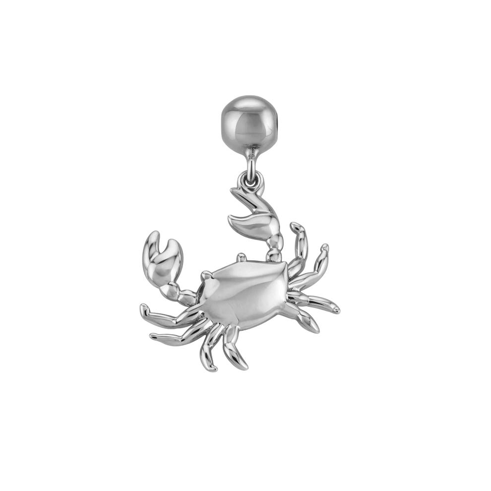 Crab Bead Charm in Sterling Silver – Image 1 of 2