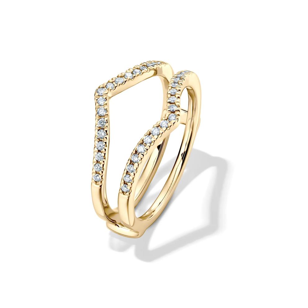Diamond Chevron Insert in 10K Yellow Gold (1/5 ct. tw.) – Image 4 of 4